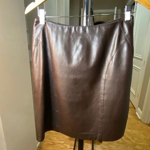 DANIER LEATHER SKIRT